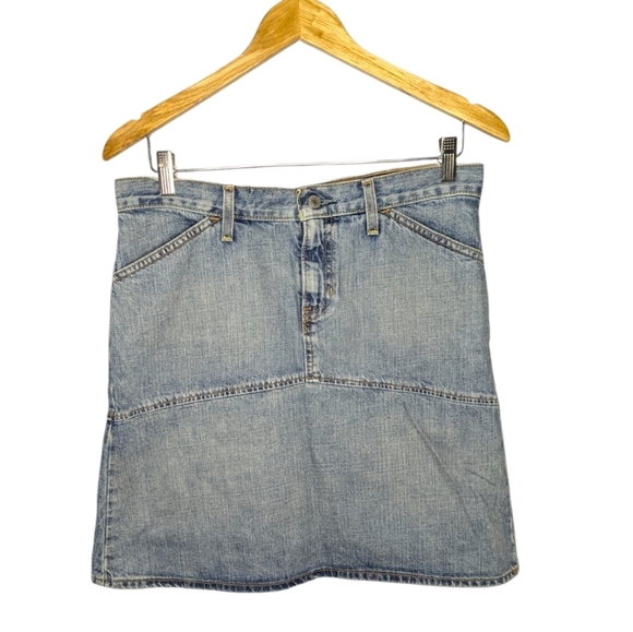 Y2K Gap jeans A-line denim jean skirt size women 6 - Picture 1 of 5